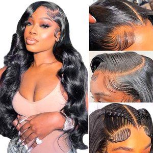 24in 13x6 HD Body Wave Lace Front Wigs Human Hair Wig